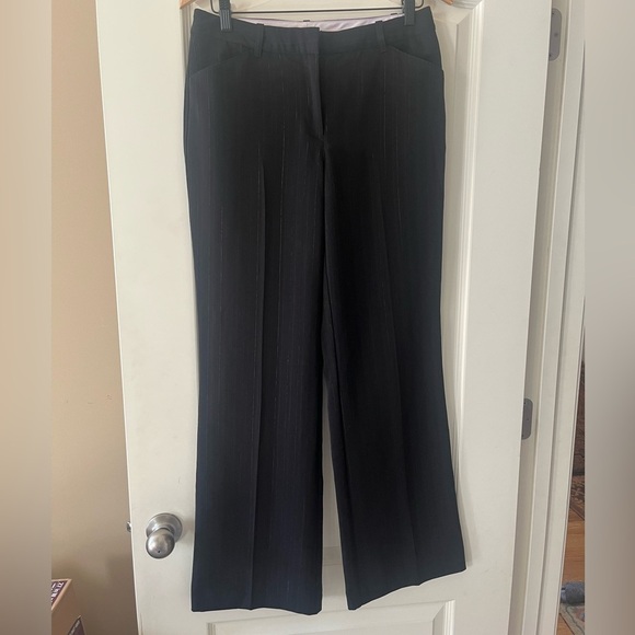 Worthington Black with Pinstripes Dressy Trouser Pants Wide Leg Women’s Size 4 - Picture 14 of 14